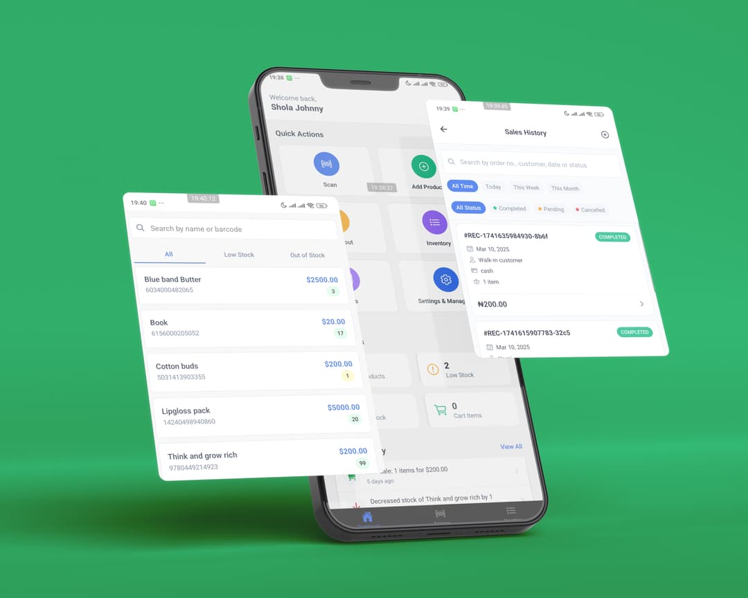 ScanStock Pro App Interface