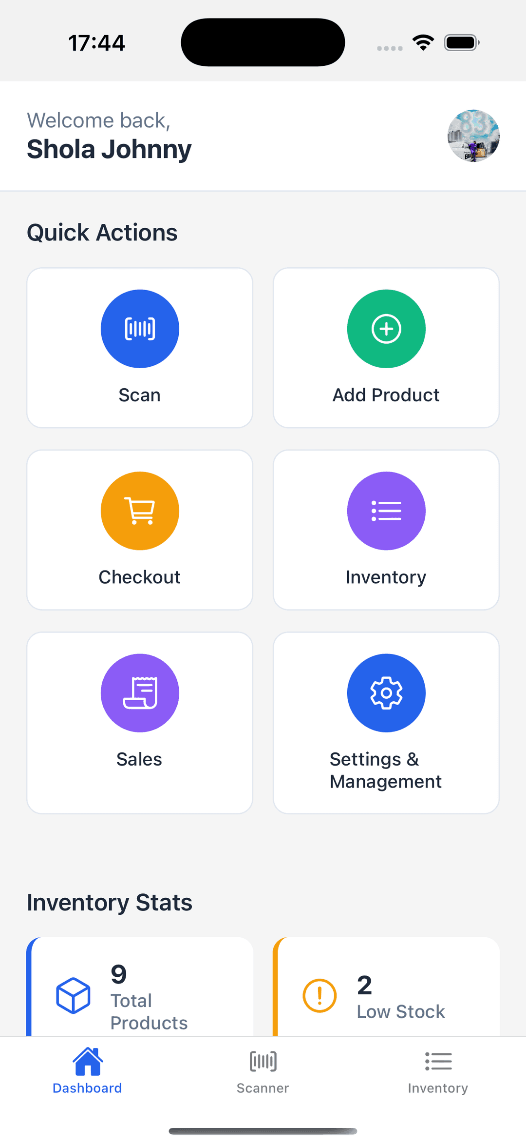 Dashboard Screenshot